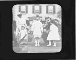 Dryden children, maid and Watson Newhall in Terrace Garden