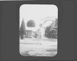 Watson Newhall on lawn