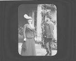Man and woman on patio