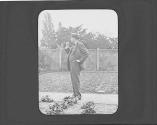 Man in garden
