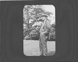 Man in garden