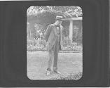 Man in garden