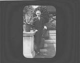 Frank Babbott in Eastman's garden