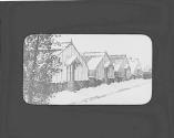 Greenhouses in snow