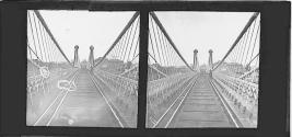 Suspension Bridge R.R. Track from the Centre