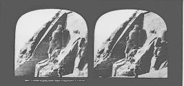 Facade du grand rocher; temple d'Abou-Simbel