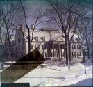 [Eastman House exterior, winter]