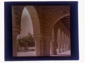 [Stone archways]