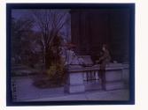 [Two women on steps of Memorial Art Gallery]