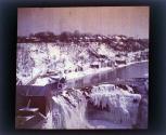 [Lower Falls of the Genesee River in winter]