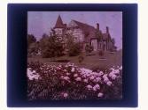 [House and flowers]