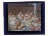 [Apples on plates]