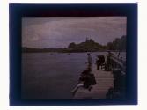 [Men fishing on dock]