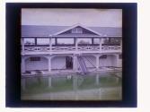 [Outdoor pool with slide]
