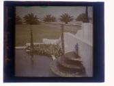 [View of garden and fountain]