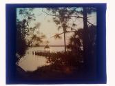 [Landscape with water, sunset or sunrise]