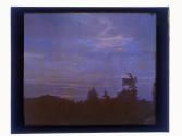 [Twilight sky with pink clouds]