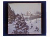 [Snowy landscape, house in distance]