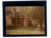 [Houses with flags]