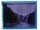 [High Falls and Portage Bridge at Letchworth State Park]
