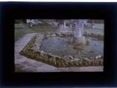 [Park with fountain overlooking water]