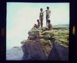 [Hopi Boys on cliff]