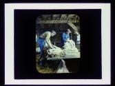 [Men shearing sheep]