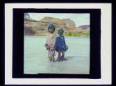 Native American children wading, Arizona Trip