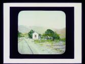 Depot and railroad tracks