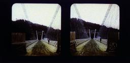 Lewiston Suspension Bridge. 1050 f. long, longest span in the world