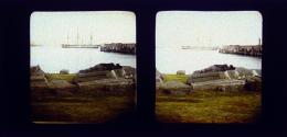 U.S. Steamer Wabash and battery loafer asleep