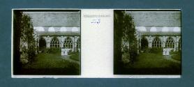 [Two women outside monestary]