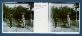 [Two men on hotel patio]