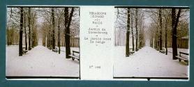 PARIS Jardin du Luxembourg Le Jardin sous la neiga France, Paris