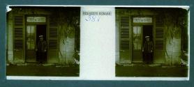 [Man in doorway of Chef De Gare]