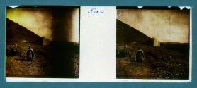 [Woman, child and man in landscape]