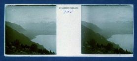 [Train along mountain and coast]