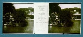 Suisse Oberland Bernois en bateau sur le Lac Chalet au bord du lac