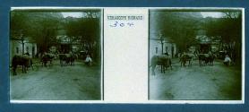 [Pack horses on Algerian street]