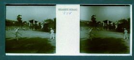 [Doubles tennis match]