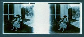 [Woman in yard]