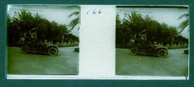 [Three people in car]