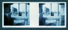 [Two women at ruins]