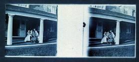 [Three poeple on porch]