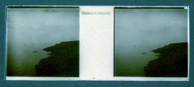[View of water and cliffs]