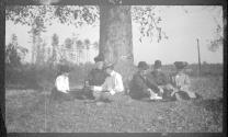 George Eastman and friends picnicing, Oak Lodge Trip