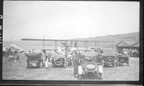 Cars and airplane, Aviation Meet
