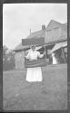 Josephine Dickman with box kite, Oak Lodge Trip