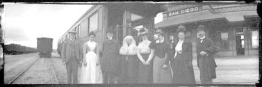 George Eastman and companions in San Diego, California Trip