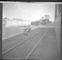 View from train-children along tracks